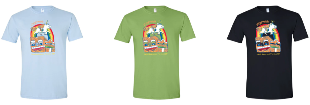 Zingerman's Deli rainbow unicorn T-shirts