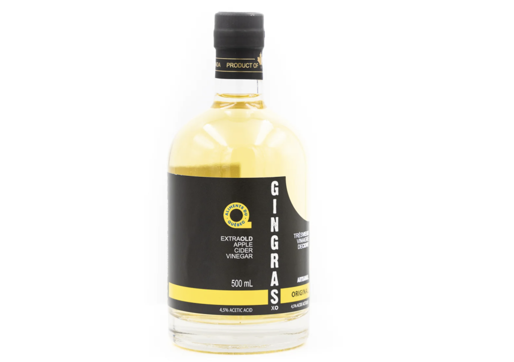 Traditionally Made, Expertly Aged Apple Cider Vinegar from Quebec Gingras Vinegar